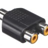 Переходник гнездо RCA - 2 гнезда RCA, NETKO Optima