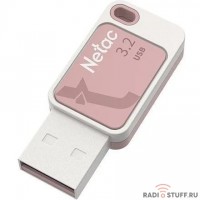 Netac UA31 64Gb <NT03UA31N-064G-20PK>, USB2.0, розовая