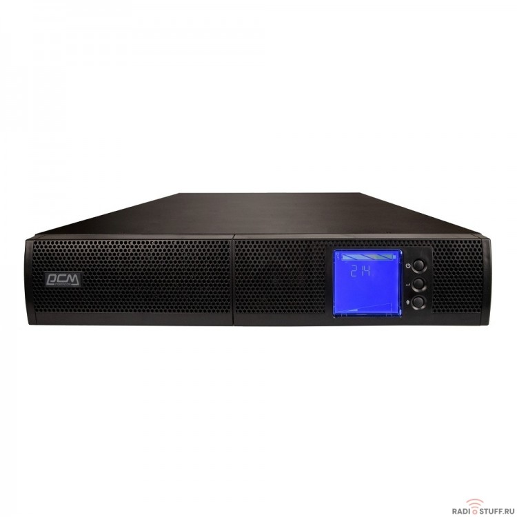 UPS PowerCom SENTINEL SNT-1500 {On-Line, 1500VA / 1500W, Rack/Tower, IEC, LCD, RS-232/USB, SmartSlot}