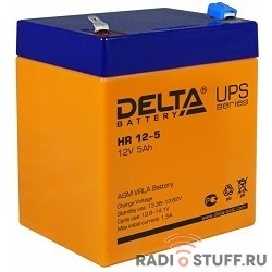 Delta HR 12-5 (5 А\ч, 12В) свинцово- кислотный аккумулятор  