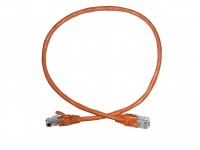 Патч-корд Technolink UTP4 cat 5e, 0,5м, ВС, LSZH, оранжевый, литой коннектор
