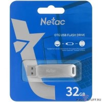 Netac USB Drive 32GB U782C <NT03U782C-032G-30PN>, USB3.0+TypeC, металлическая