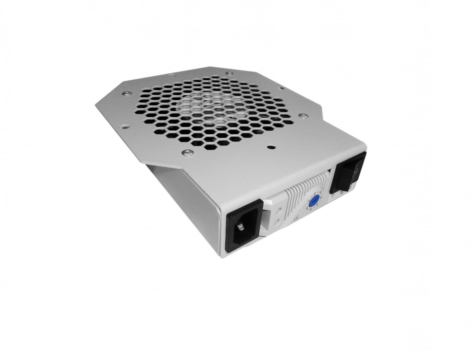 Модуль вентиляторный потолочный, 1 вентилятор с терморегулятором, цвет черный