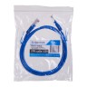 Патч-корд Technolink UTP4 cat 5e, 1,0м, ВС, LSZH, синий, литой коннектор