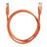 Патч-корд Technolink UTP4 cat 5e, 1,0м, ВС, LSZH, оранжевый, литой коннектор