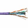 Кабель U/UTP4 cat.6, 4 пары 23 AWG BC, 305м, с крестовиной, нг(А)-HF LSZH - малодымный, не содержащий галогенов; фиолетовый; одножильный, FLUKE TEST, NETKO Expert СКС