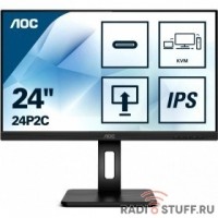 LCD AOC 24" 24P2C Black с поворотом экрана {IPS, 1920x1080, 75Hz, 4 ms, 178°/178°, 250 cd/m, 50M:1, +HDMI, +DisplayPort 1.2, +4xUSB 3.2, +USB-Type C, +MM}