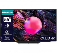 Телевизор HISENSE 55" OLED/4K/Hotel/UHD 3840x2160 TV Bluetooth Wi-Fi Direct VIDAA черный 55A85K