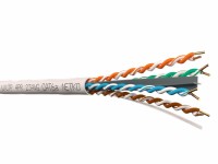Кабель U/UTP4 cat.6a, 4 пары 23 AWG BC, 305м, одножильный, неэкранированный, с крестовиной, 305м, FLUKE TEST, NETKO Expert СКС