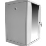 Шкаф настенный 10" 9U серия COMPACT (320х315х465), передняя дверь стекло, серый, Netko