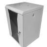 Шкаф настенный 10" 9U серия COMPACT (320х315х465), передняя дверь стекло, серый, Netko