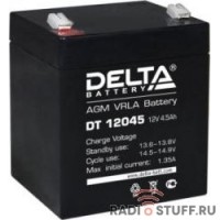 Delta DT 12045 (4.5 А\ч, 12В) свинцово- кислотный аккумулятор  