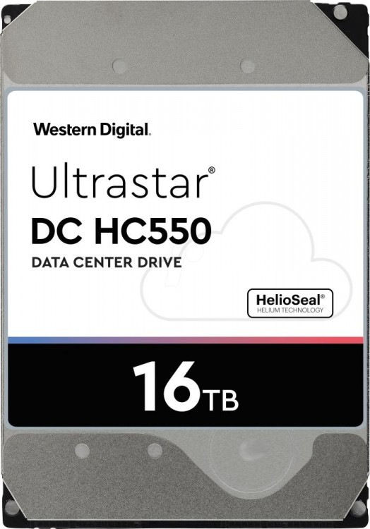 Жесткий диск SATA 16TB 7200RPM 6GB/S 256MB DC HC550 0F38462 WD