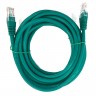 Патч-корд Technolink UTP4 cat 5e, 5,0м, ВС, LSZH, зеленый, литой коннектор