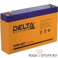 Delta DTM 607 (7 А\ч, 6В) свинцово- кислотный аккумулятор  
